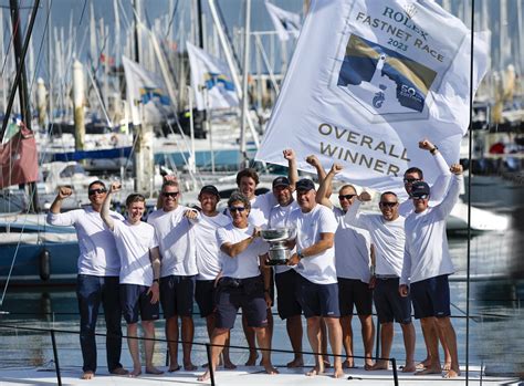 Caro wins the 50th edition of the Rolex Fastnet Race.